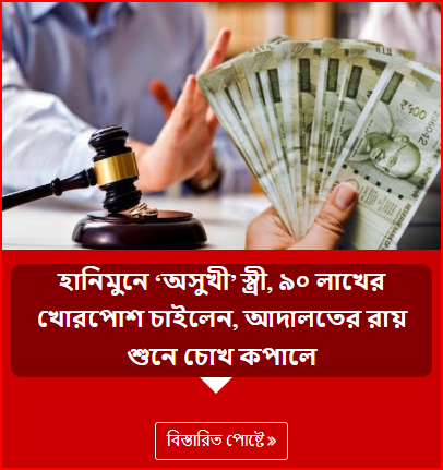 হানিমুনে ‘অসুখী’ স্ত্রী, ৯০ লাখের খোরপোশ চাইলেন, আদালতের রায় শুনে চোখ কপালে