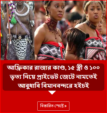 আফ্রিকার রাজার কাণ্ড, ১৫ স্ত্রী ও ১০০ ভৃত্য নিয়ে প্রাইভেট জেটে নামতেই আবুধাবি বিমানবন্দরে হইচই