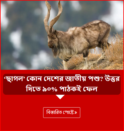 ‘ছাগল’ কোন দেশের জাতীয় পশু? উত্তর দিতে ৯০% পাঠকই ফেল