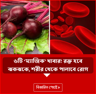 ৬টি ‘ম্যাজিক’ খাবার! রক্ত হবে ঝকঝকে, শরীর থেকে পালাবে রোগ
