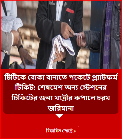 টিটিকে বোকা বানাতে পকেটে প্ল্যাটফর্ম টিকিট! শেষমেশ অন্য স্টেশনের টিকিটের জন্য যাত্রীর কপালে চরম জরিমানা
