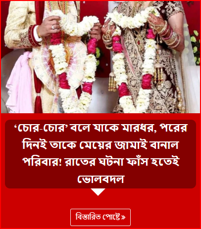 ‘চোর-চোর’ বলে যাকে মারধর, পরের দিনই তাকে মেয়ের জামাই বানাল পরিবার! রাতের ঘটনা ফাঁস হতেই ভোলবদল